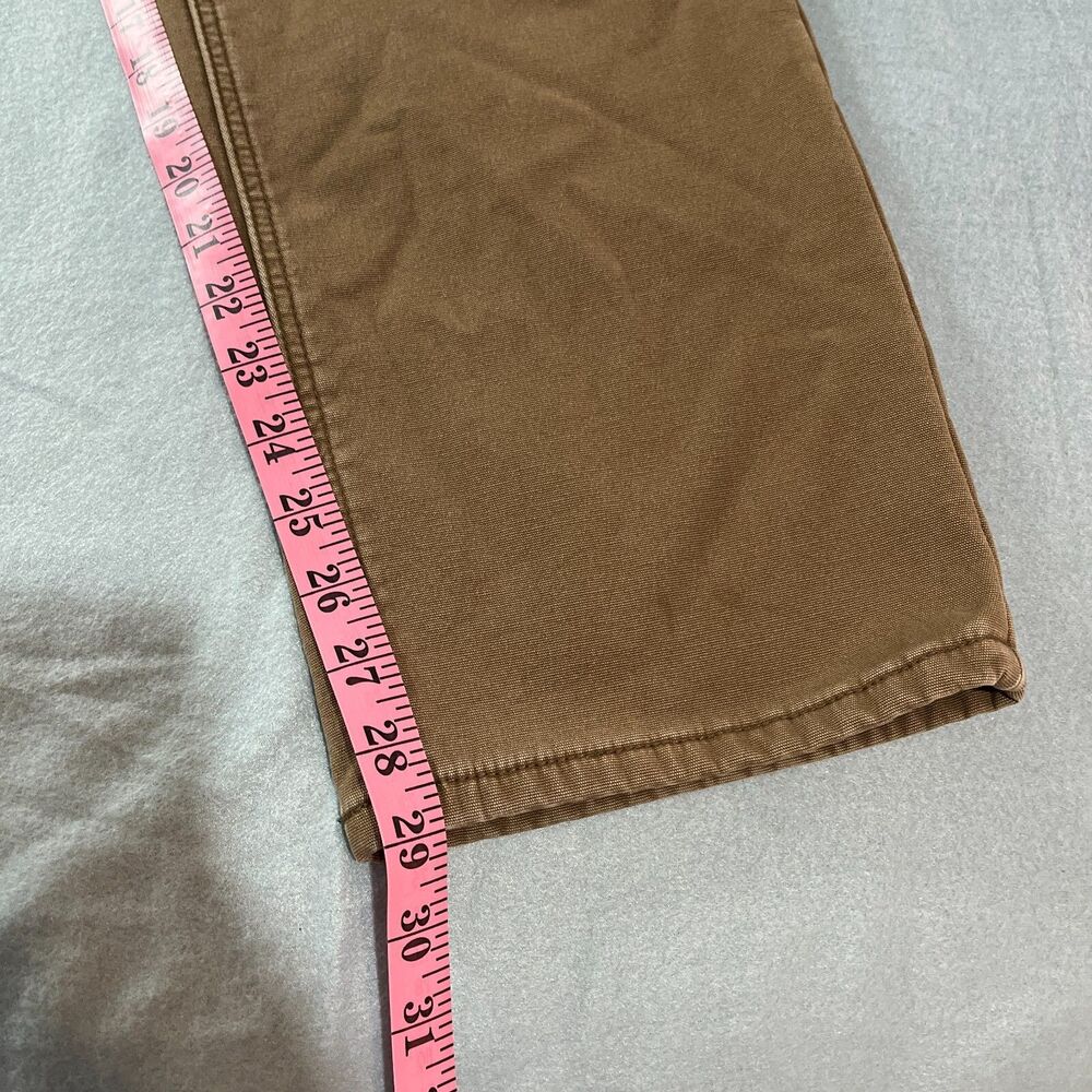 Weatherproof Fleece Lined Canvas Pants Mens 36x29 Brown Workwear Outdoor - Picture 10 of 11